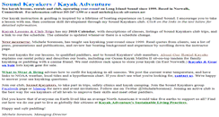 Desktop Screenshot of kayak-adventure.net